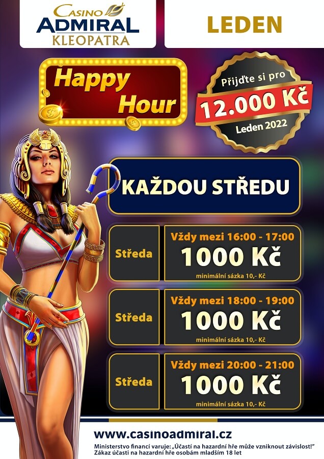 Happy Hours at Casino Admiral Kleopatra, Prague