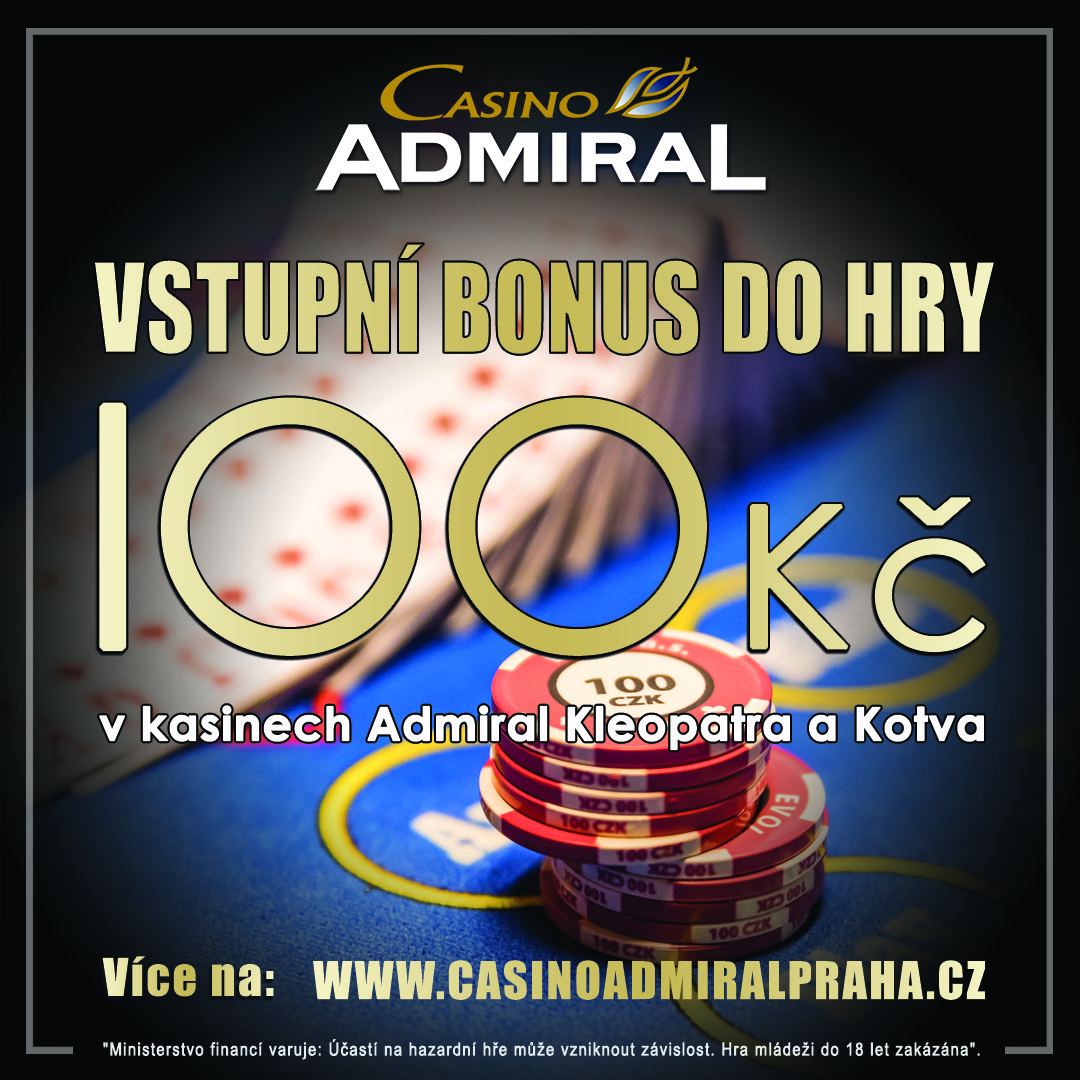 Admiral 100czk Bonus Cz