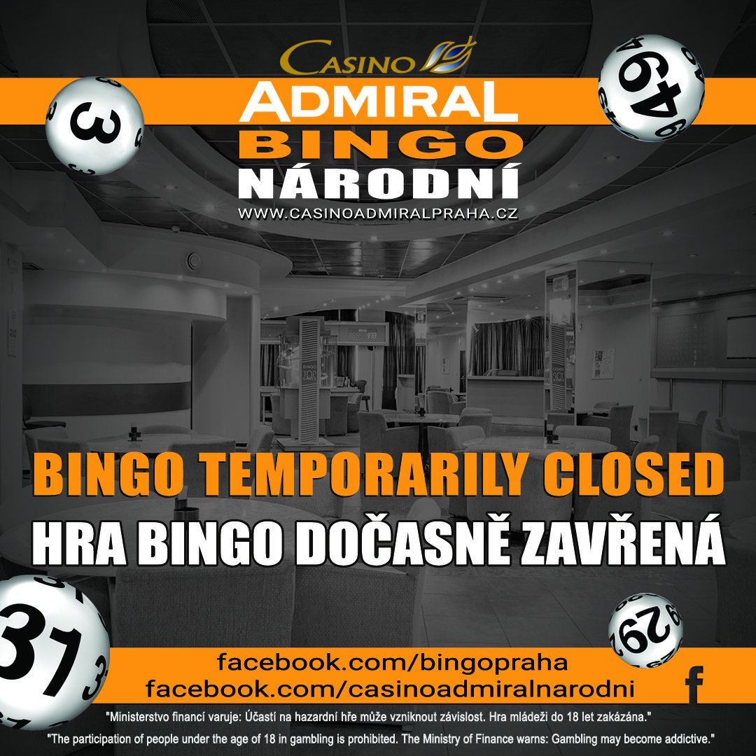 Admiral Bingo Closed